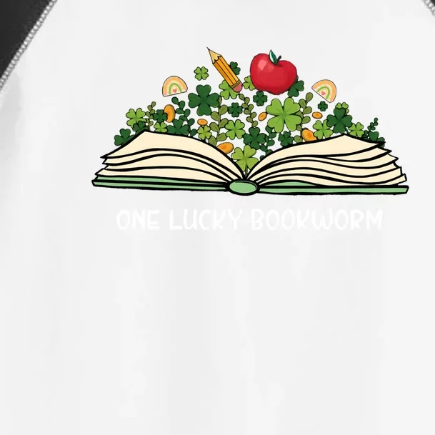 One Lucky Bookworm St Patricks Day Reader Bibliophile Irish Funny Gift Toddler Fine Jersey T-Shirt