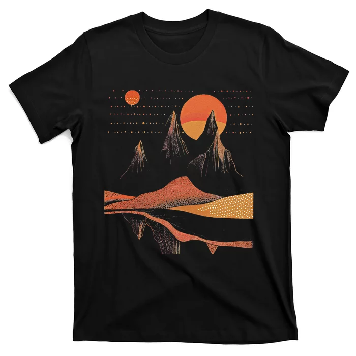 Orange Landscape Cool T-Shirt