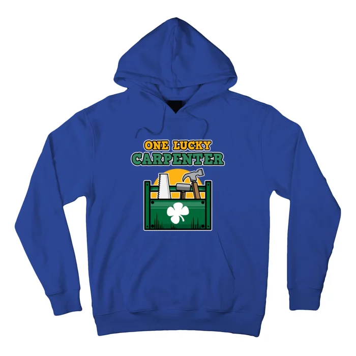 One Lucky Carpenter St Patricks Day Irish Green Graphic Gift Hoodie