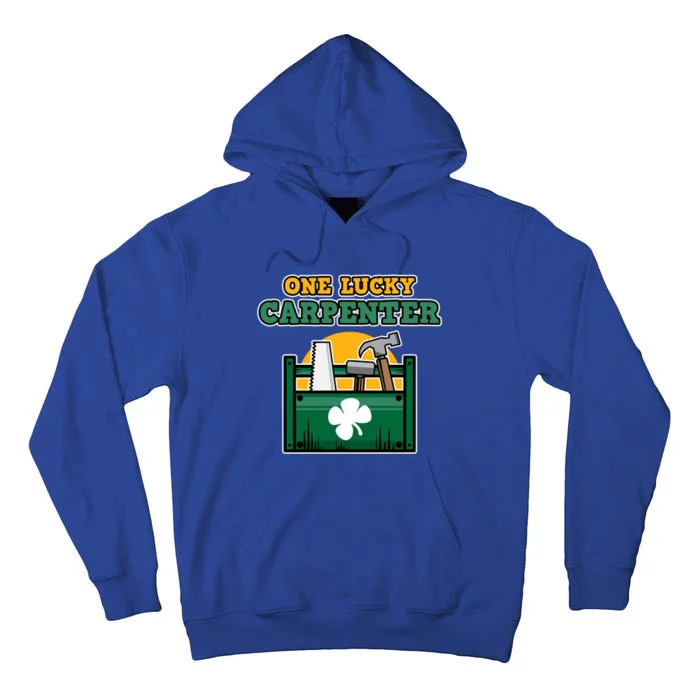 One Lucky Carpenter St Patricks Day Irish Green Graphic Gift Tall Hoodie