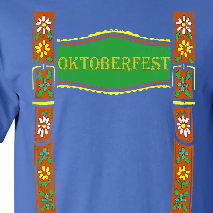 Oktoberfest Lederhosen Costume Cute German Bavarian Tall T-Shirt