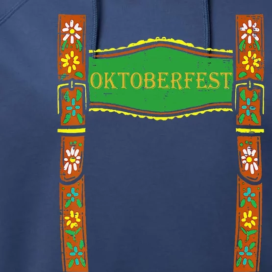 Oktoberfest Lederhosen Costume Cute German Bavarian Performance Fleece Hoodie