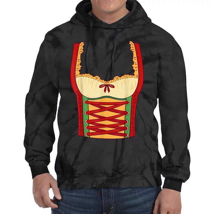 Oktoberfest Lederhosen Costume Cute German Bavarian Tie Dye Hoodie