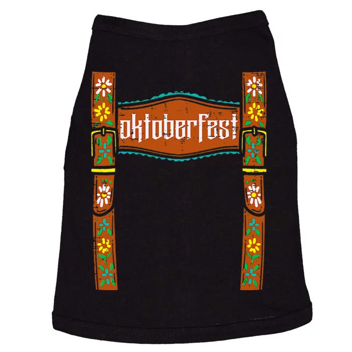 Oktoberfest Lederhosen Costume Cute German Bavarian Doggie Tank