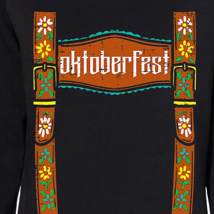 Oktoberfest Lederhosen Costume Cute German Bavarian Womens California Wash Sweatshirt