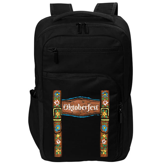 Oktoberfest Lederhosen Costume Cute German Bavarian Impact Tech Backpack