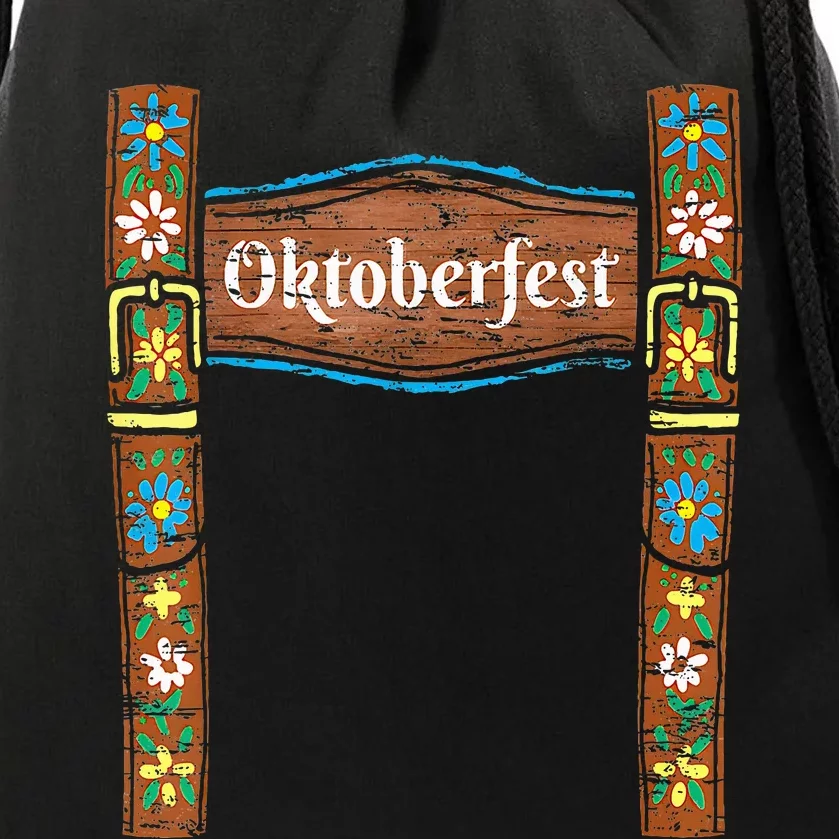 Oktoberfest Lederhosen Costume Cute German Bavarian Drawstring Bag