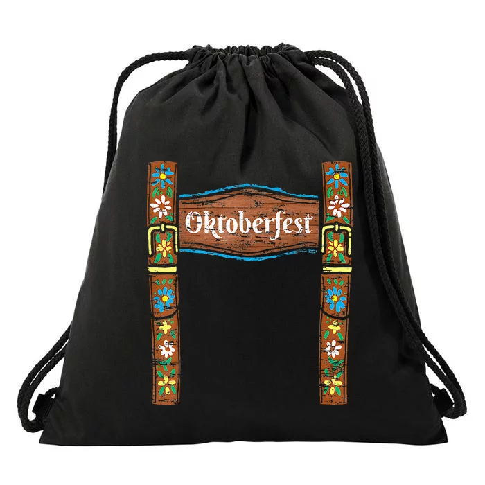 Oktoberfest Lederhosen Costume Cute German Bavarian Drawstring Bag