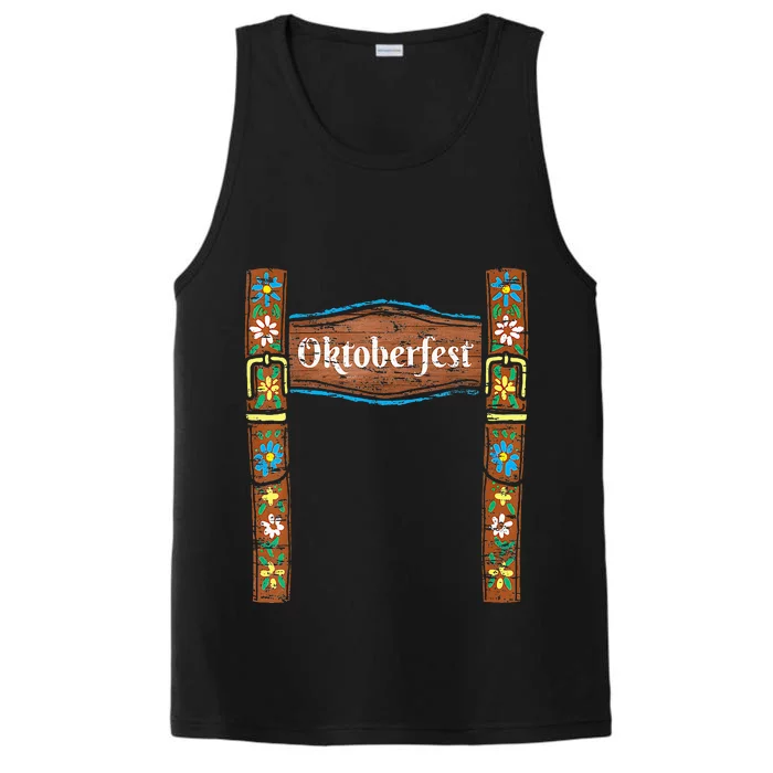 Oktoberfest Lederhosen Costume Cute German Bavarian Performance Tank