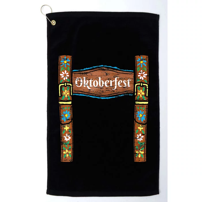 Oktoberfest Lederhosen Costume Cute German Bavarian Platinum Collection Golf Towel