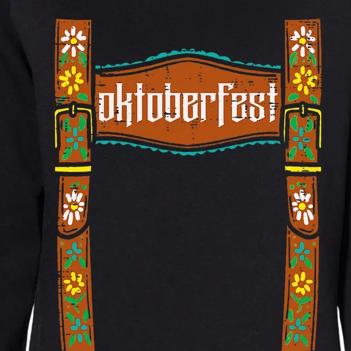 Oktoberfest Lederhosen Costume Cute German Bavarian Womens California Wash Sweatshirt