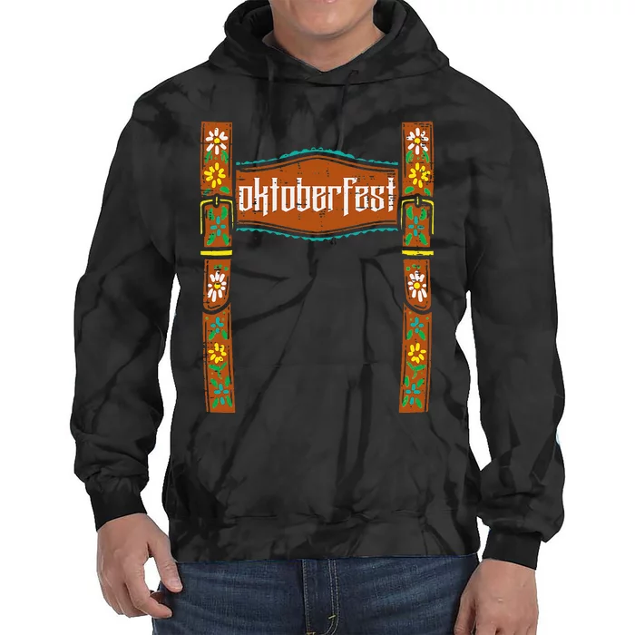 Oktoberfest Lederhosen Costume Cute German Bavarian Tie Dye Hoodie