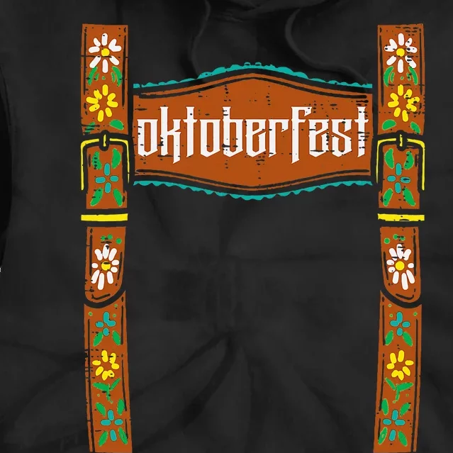 Oktoberfest Lederhosen Costume Cute German Bavarian Tie Dye Hoodie