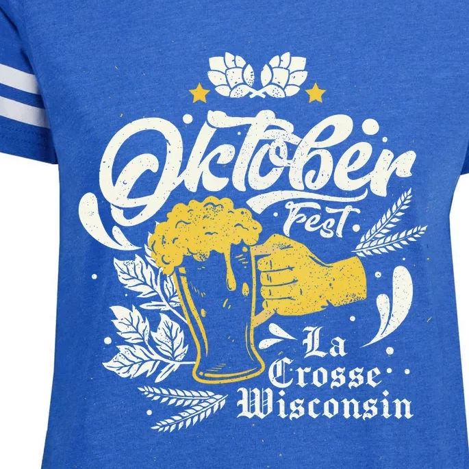 Oktoberfest La Crosse Wisconsin Octoberfest Beer Lovers Enza Ladies Jersey Football T-Shirt