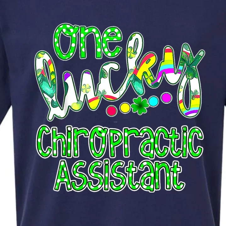 One Lucky Chiropractic Assistant St Patricks Day Nurse Sueded Cloud Jersey T-Shirt