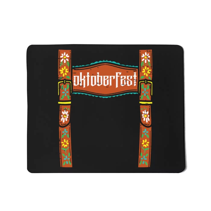 Oktoberfest Lederhosen Costume Cute German Bavarian Mousepad