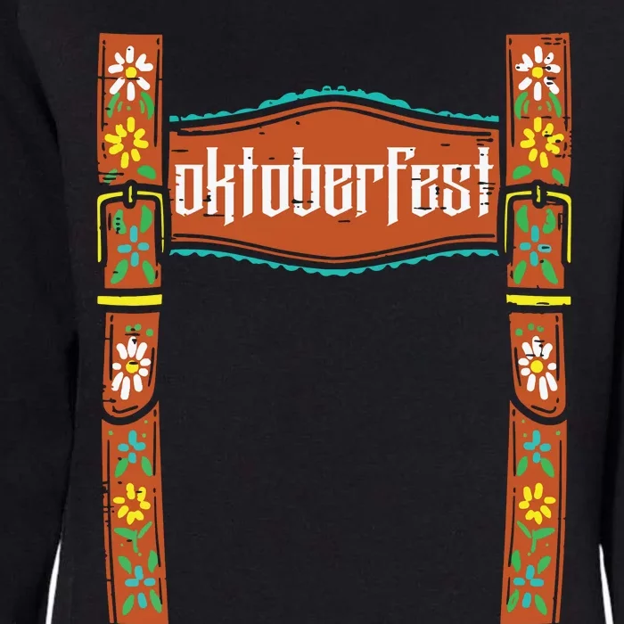 Oktoberfest Lederhosen Costume Cute German Bavarian Womens California Wash Sweatshirt