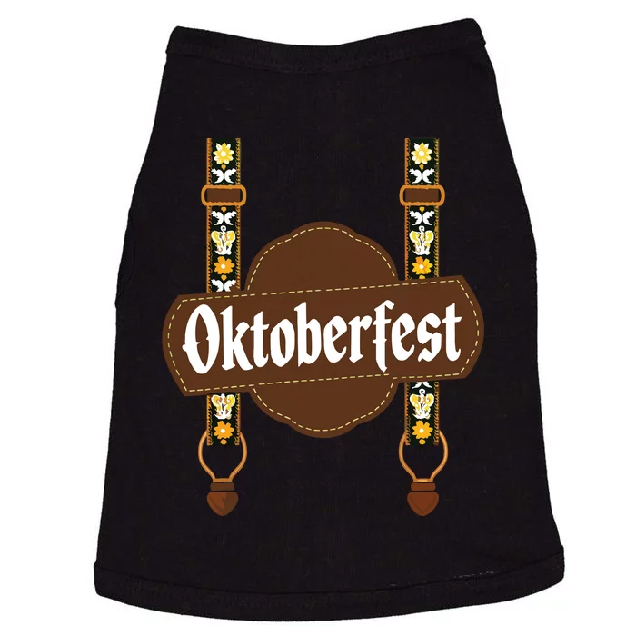 Oktoberfest Lederhosen Costume Cute German Bavarian Doggie Tank