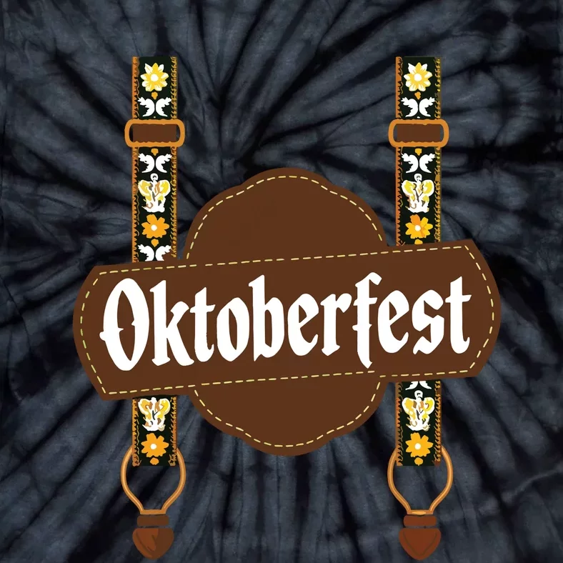 Oktoberfest Lederhosen Costume Cute German Bavarian Tie-Dye T-Shirt