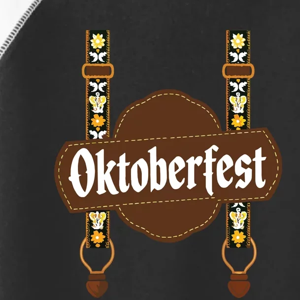 Oktoberfest Lederhosen Costume Cute German Bavarian Toddler Fine Jersey T-Shirt