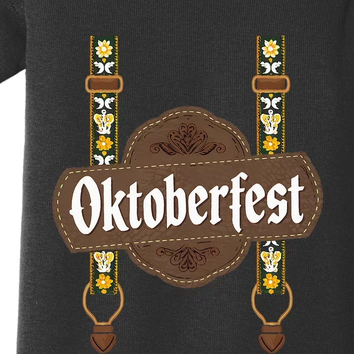 Oktoberfest Lederhosen Costume Cute German Bavarian Baby Bodysuit