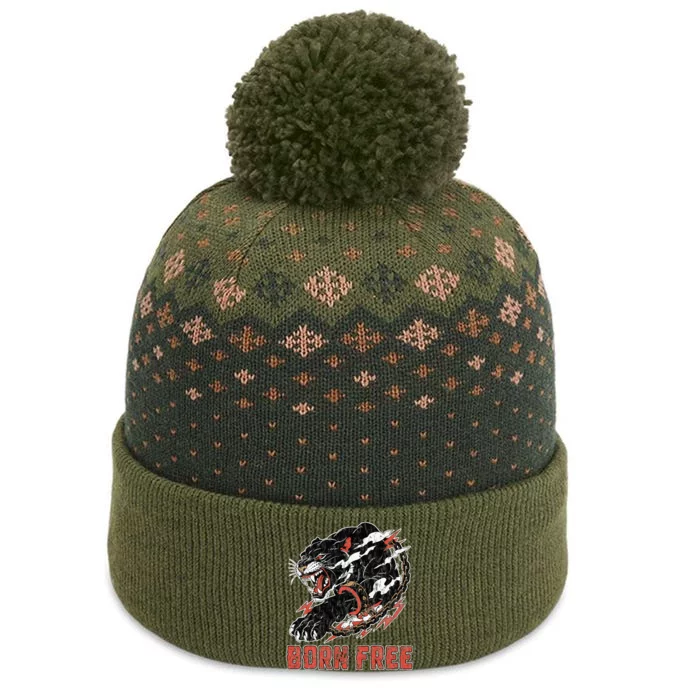 Orange Landscape Cool Graphic S 6xl Graphic The Baniff Cuffed Pom Beanie