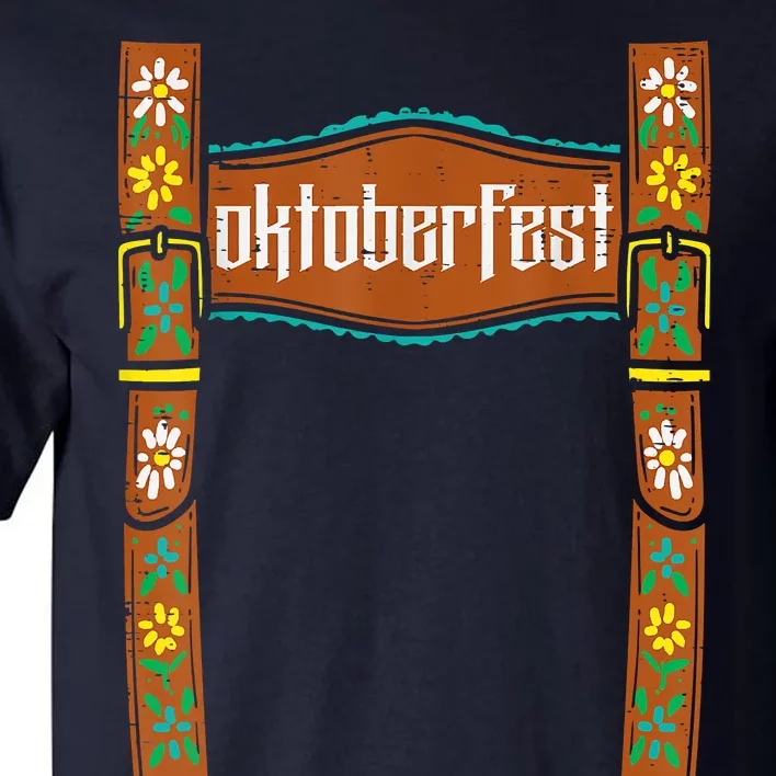 Oktoberfest Lederhosen Costume Cute German Bavarian Boys Tall T-Shirt