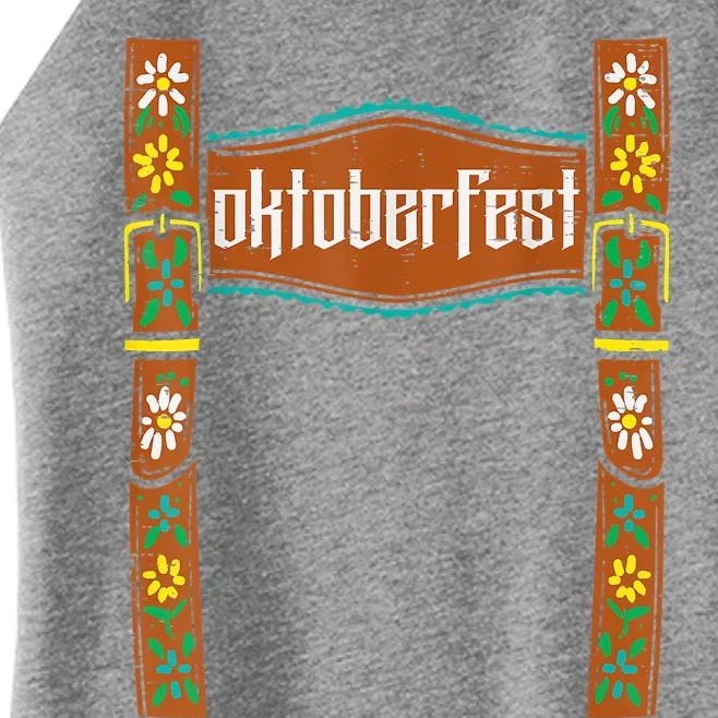 Oktoberfest Lederhosen Costume Cute German Bavarian Boys Women’s Perfect Tri Rocker Tank