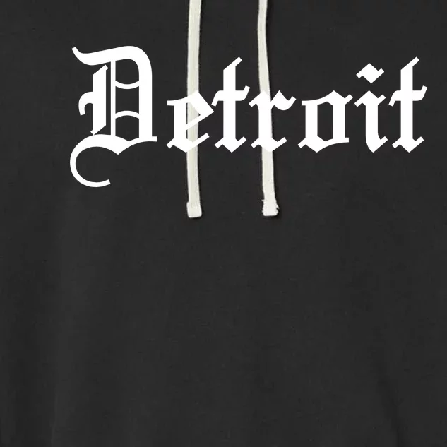 Old English Detroit D Michigan Logo Garment-Dyed Fleece Hoodie