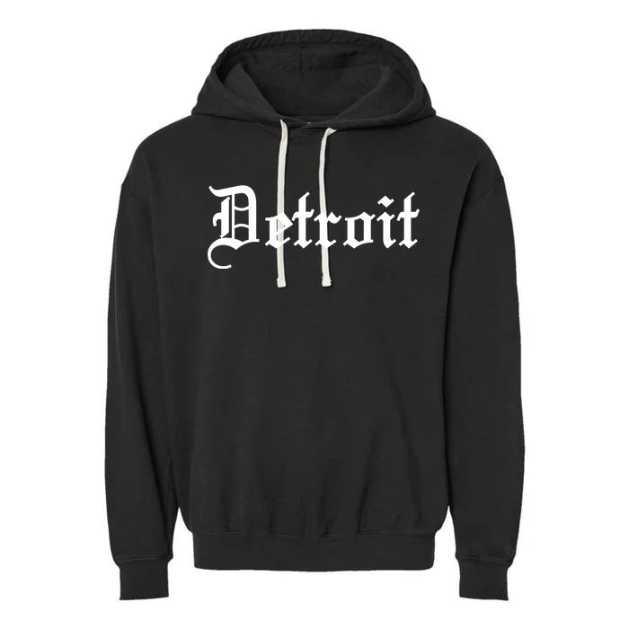 Old English Detroit D Michigan Logo Garment-Dyed Fleece Hoodie