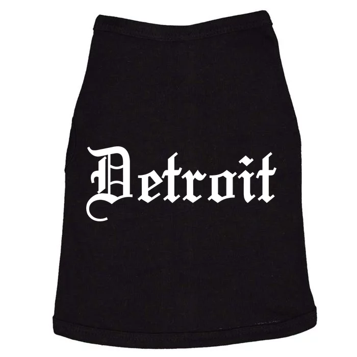 Old English Detroit D Michigan Logo Doggie Tank