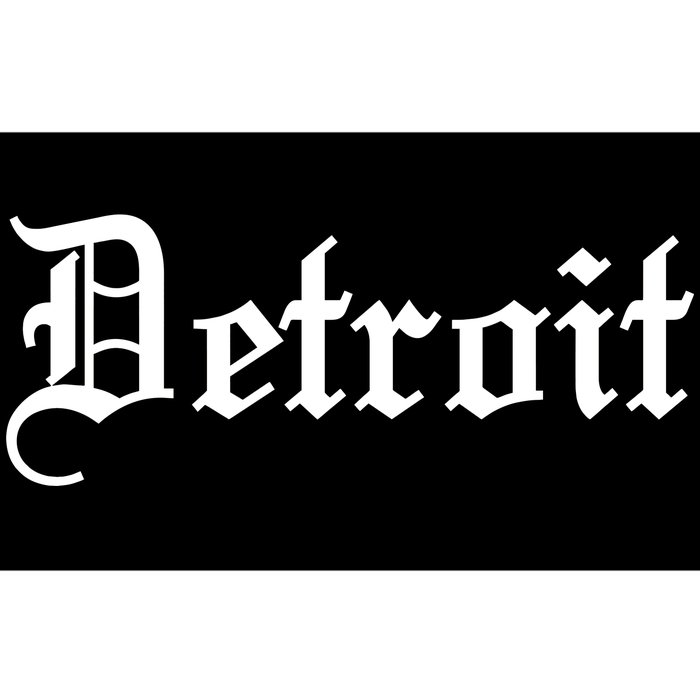 Old English Detroit D Michigan Logo Bumper Sticker