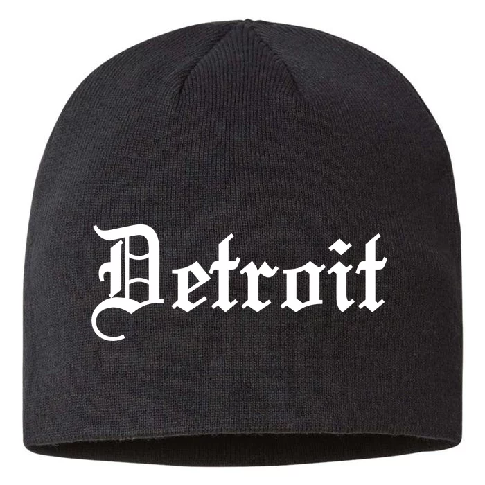 Old English Detroit D Michigan Logo 8 1/2in Sustainable Knit Beanie