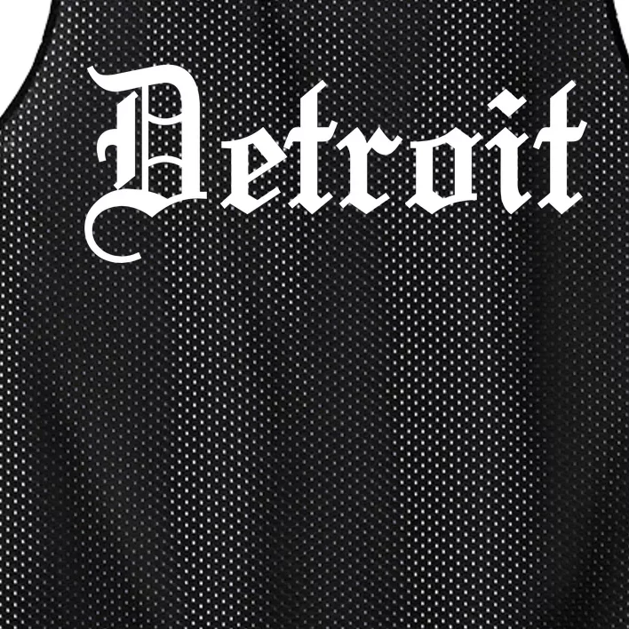 Old English Detroit D Michigan Logo Mesh Reversible Basketball Jersey Tank