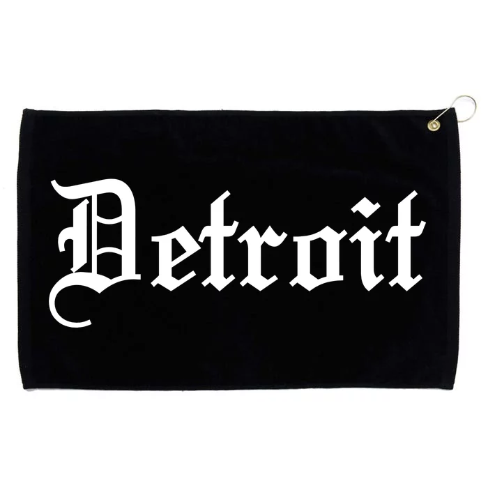 Old English Detroit D Michigan Logo Grommeted Golf Towel