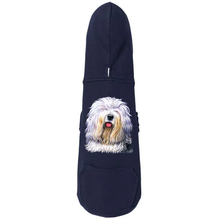 Old English Sheepdog Doggie 3-End Fleece Hoodie