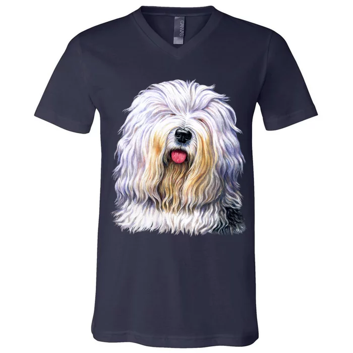 Old English Sheepdog V-Neck T-Shirt