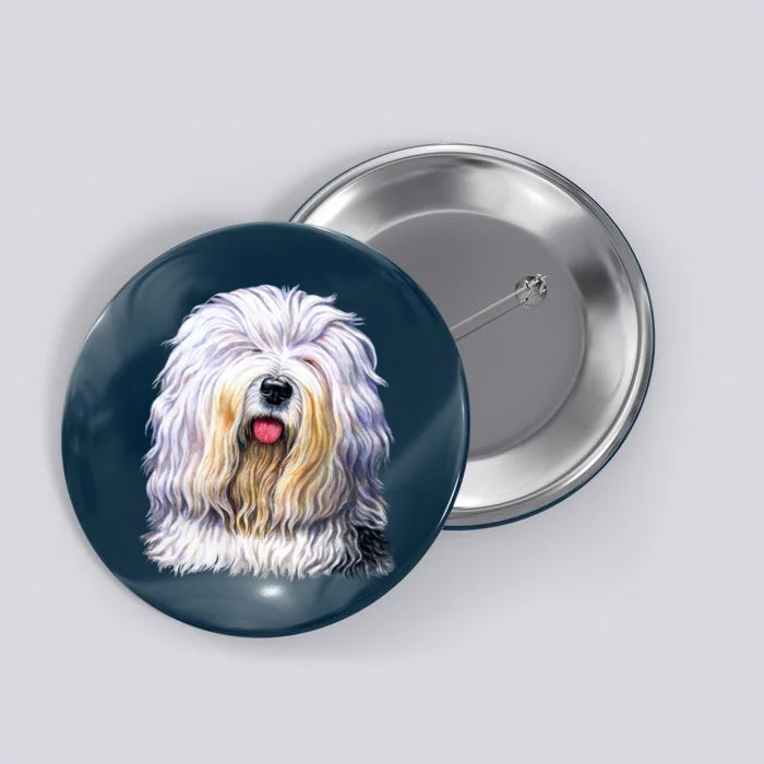 Old English Sheepdog Button