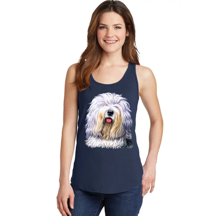 Old English Sheepdog Ladies Essential Tank