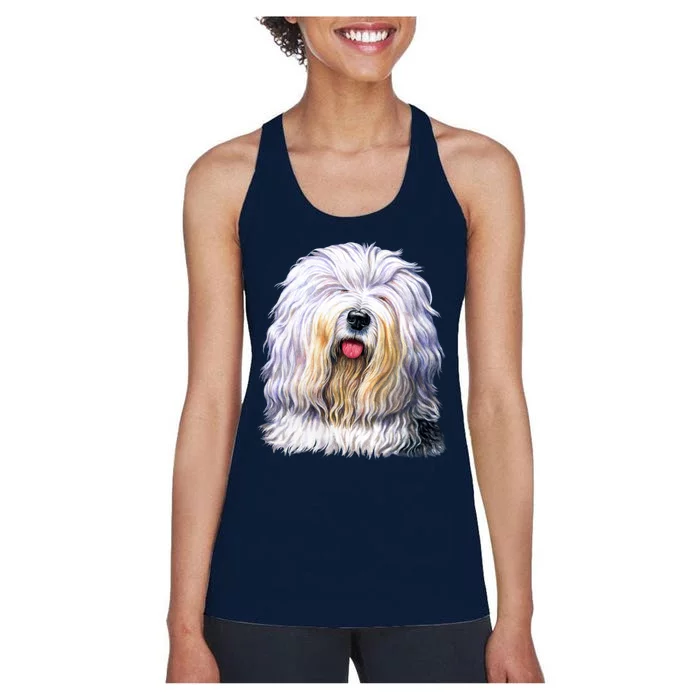 Old English Sheepdog Women's Racerback Tank