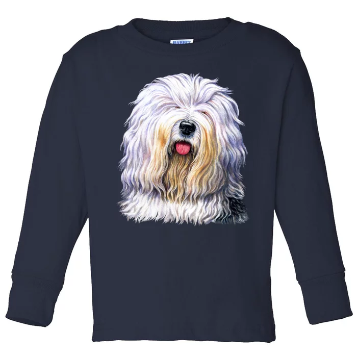 Old English Sheepdog Toddler Long Sleeve Shirt