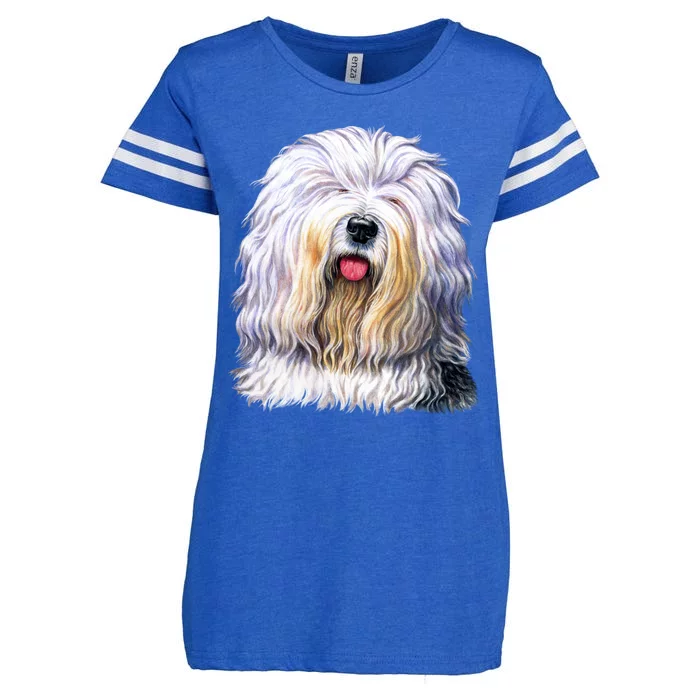 Old English Sheepdog Enza Ladies Jersey Football T-Shirt