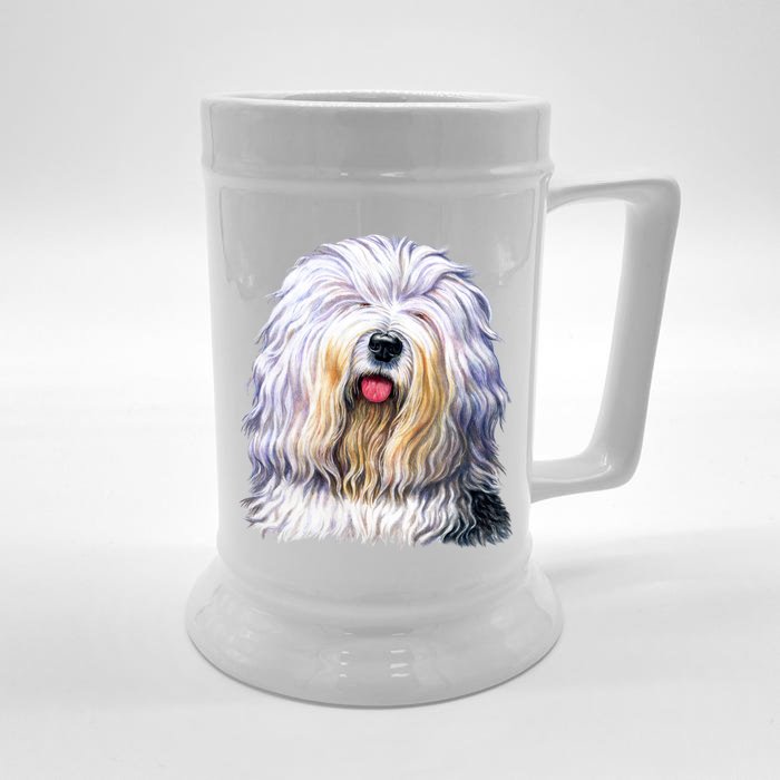 Old English Sheepdog Front & Back Beer Stein