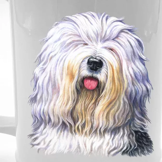 Old English Sheepdog Front & Back Beer Stein