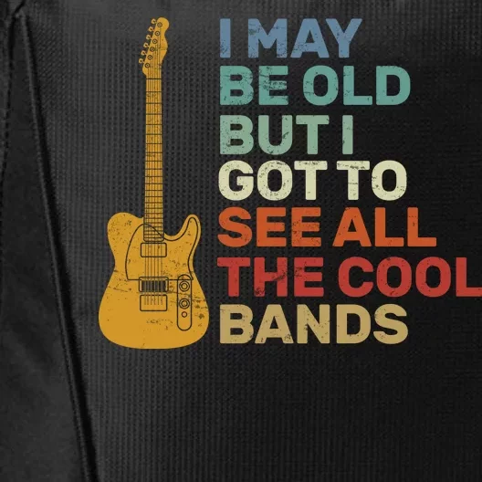 Old Guitarist The Cool Bands City Backpack