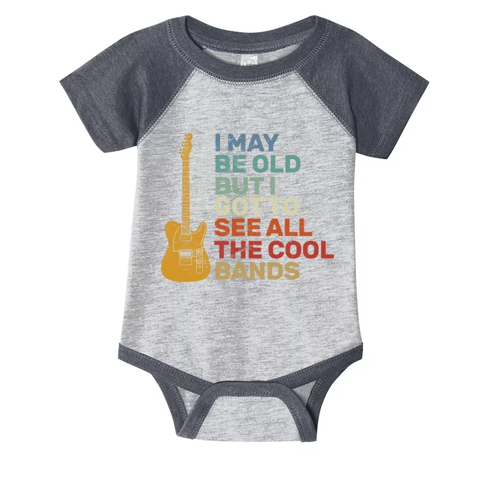 Old Guitarist The Cool Bands Infant Baby Jersey Bodysuit