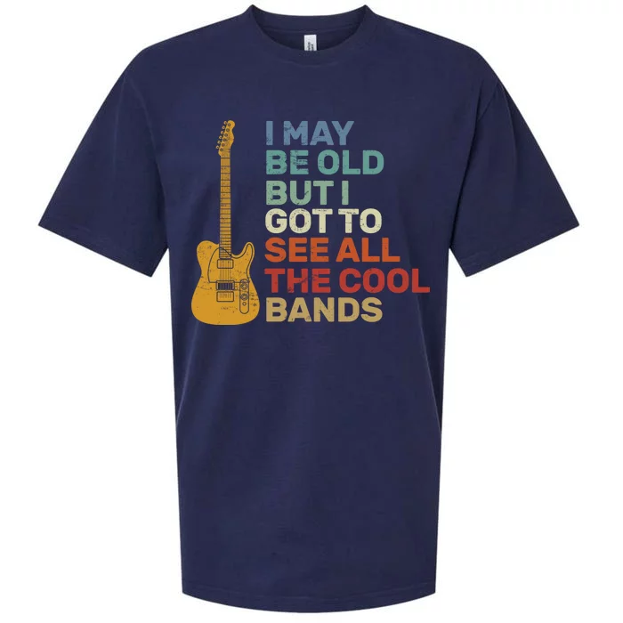 Old Guitarist The Cool Bands Sueded Cloud Jersey T-Shirt