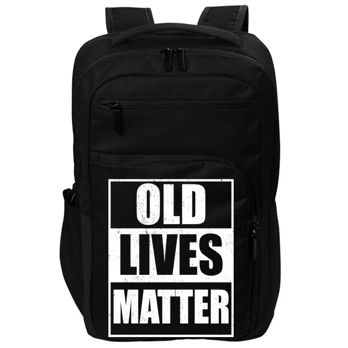 Old Lives Matter Distressed Logo Impact Tech Backpack