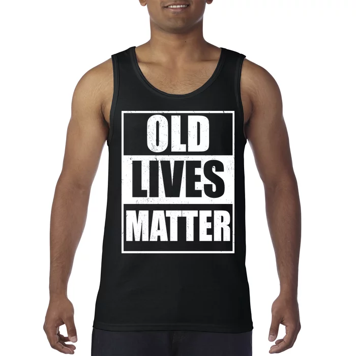 Old Lives Matter Distressed Logo Tank Top