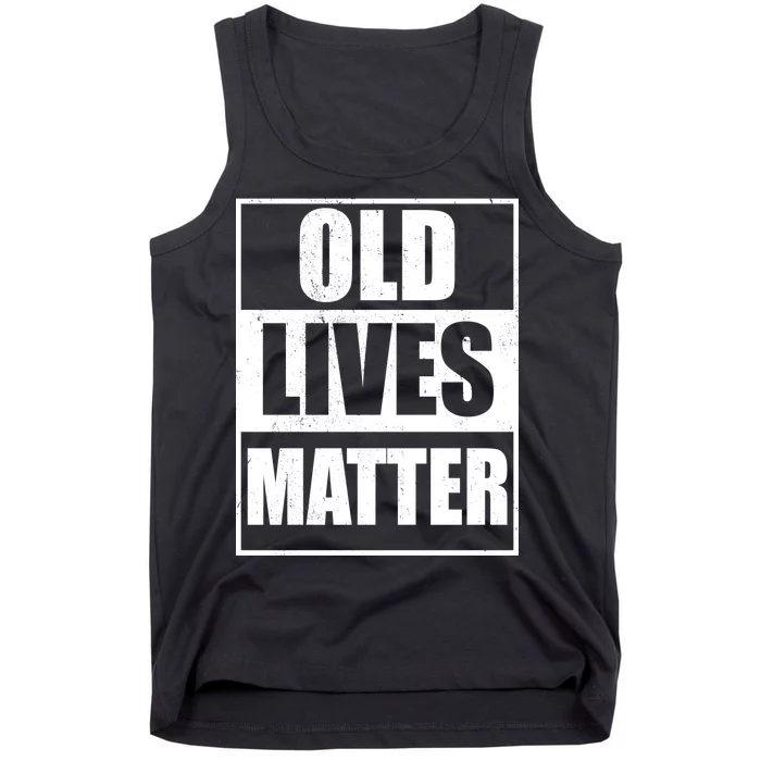 Old Lives Matter Distressed Logo Tank Top